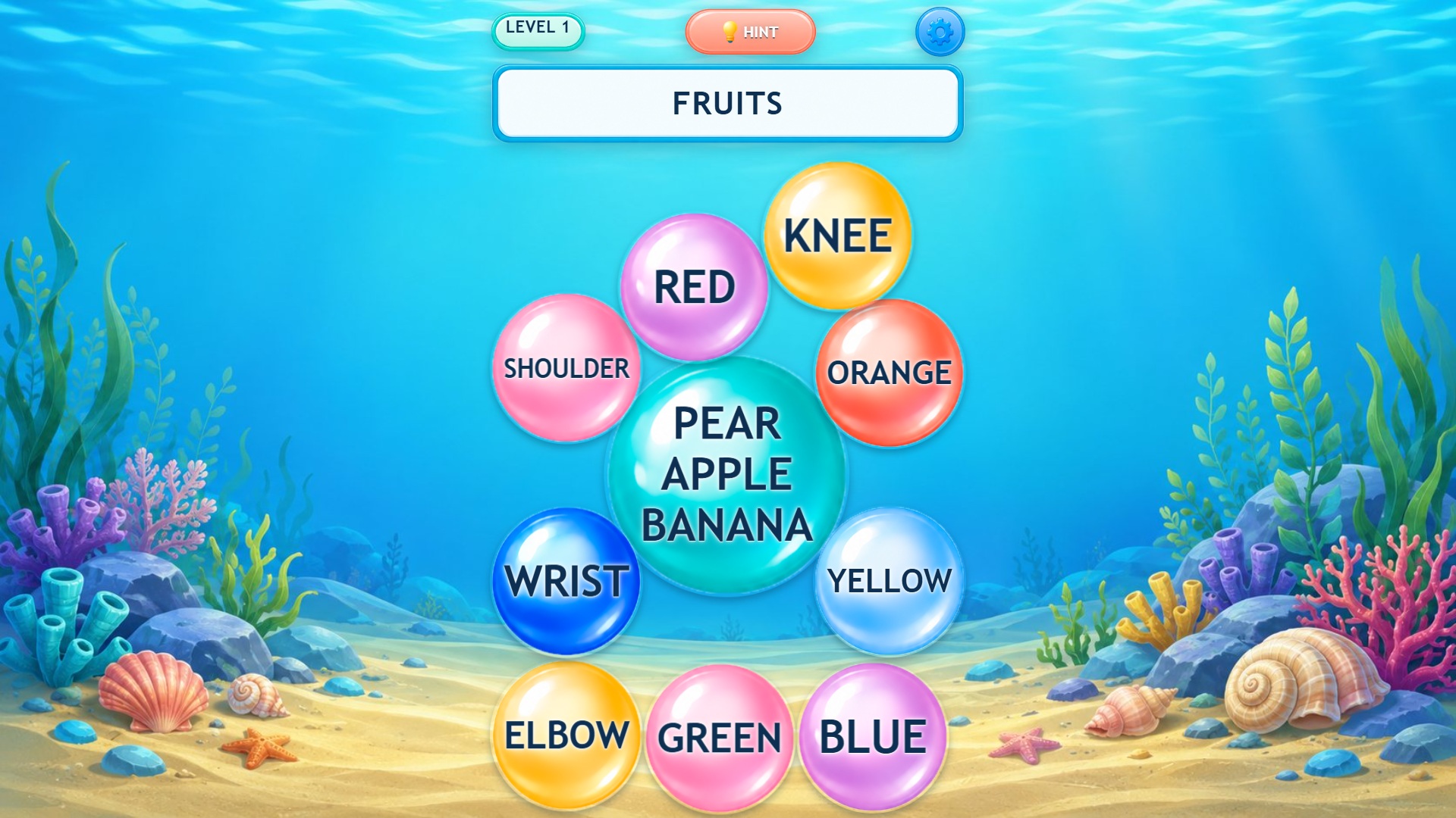 Word Sort: Pearl Merge — screenshot 3