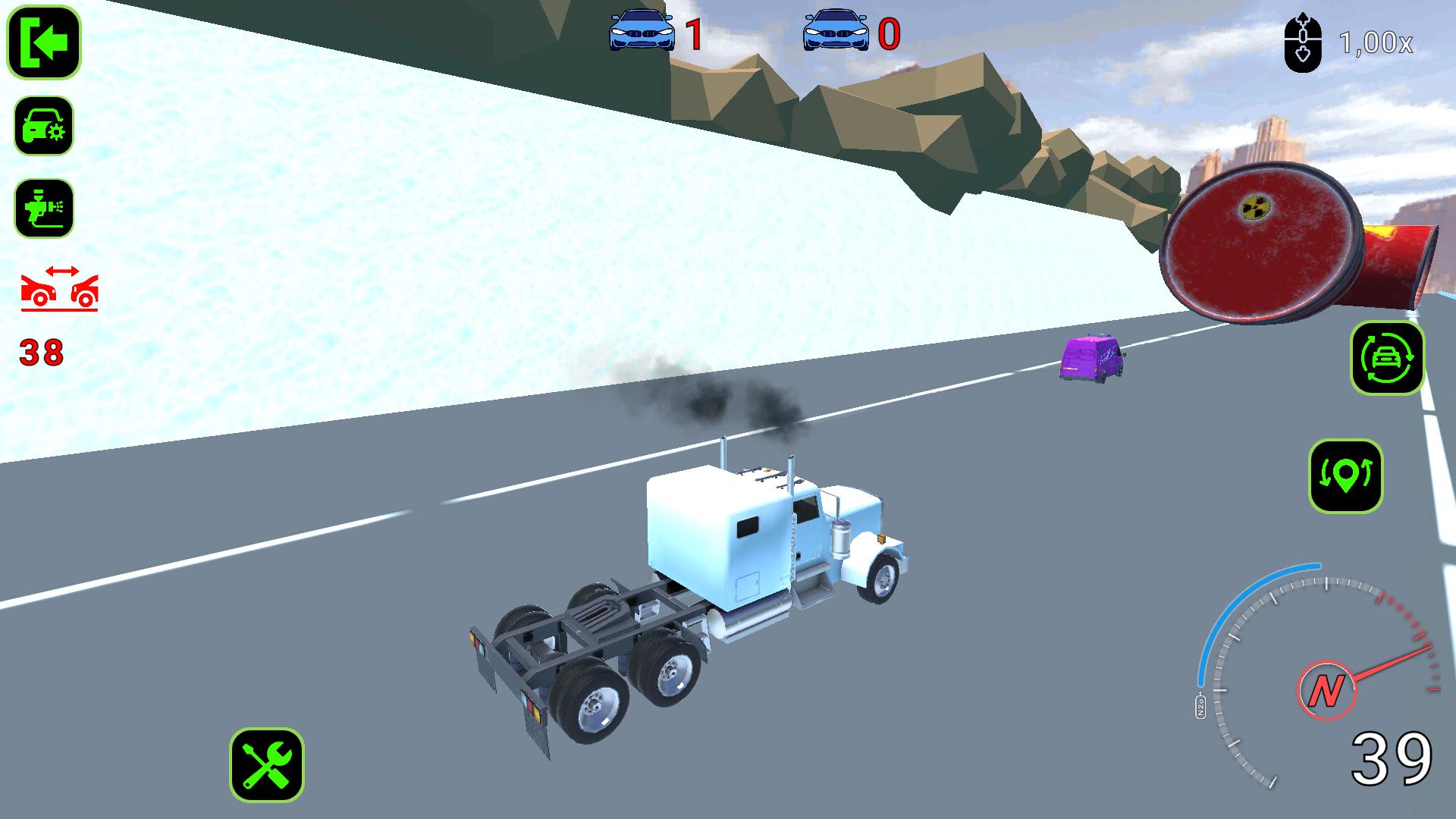 Cheat cars against barrels — screenshot 11