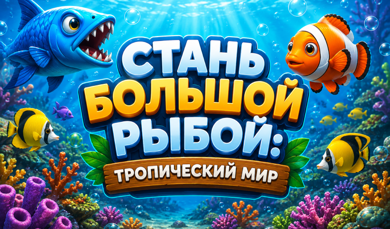 Стань большой рыбой: Тропический мир game cover