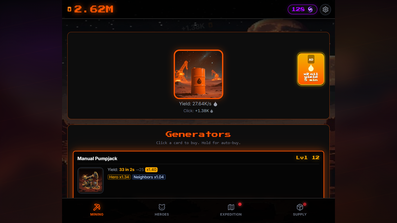 Mars Cat Miner — screenshot 1
