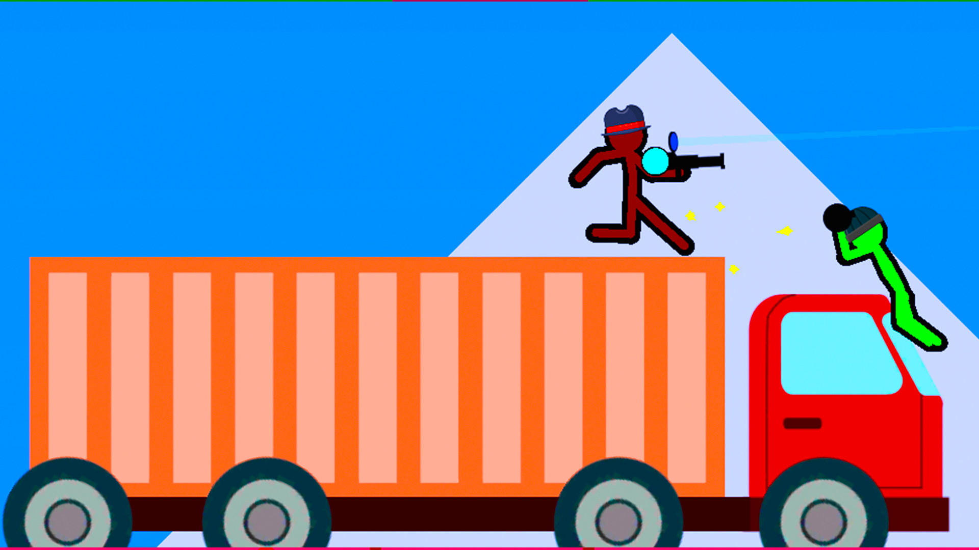 Battle of the red and blue agents screenshot
