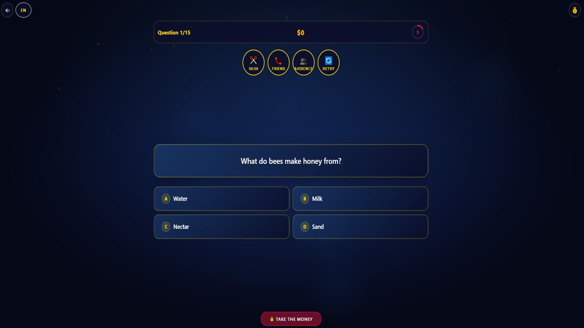 The Millionaire's Way: A Quiz — screenshot 1