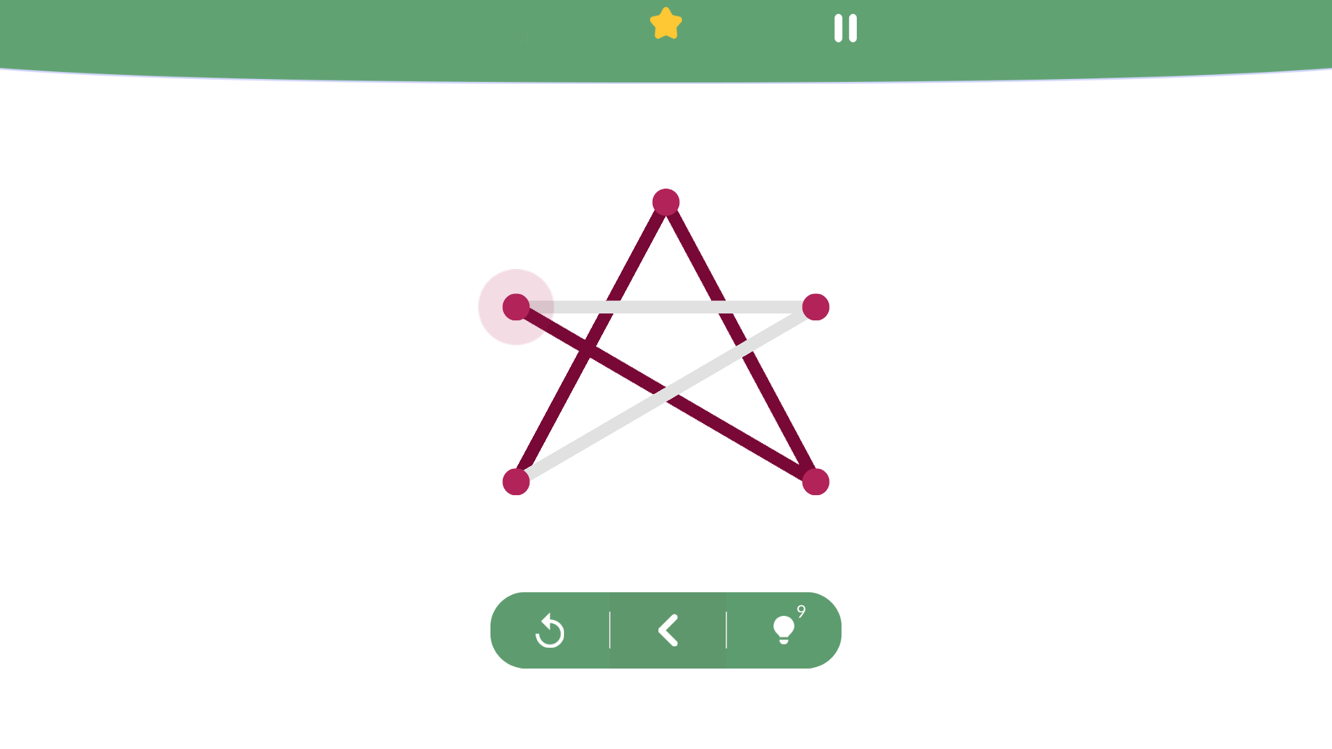 Puzzle! Trace the pattern with one line! screenshot