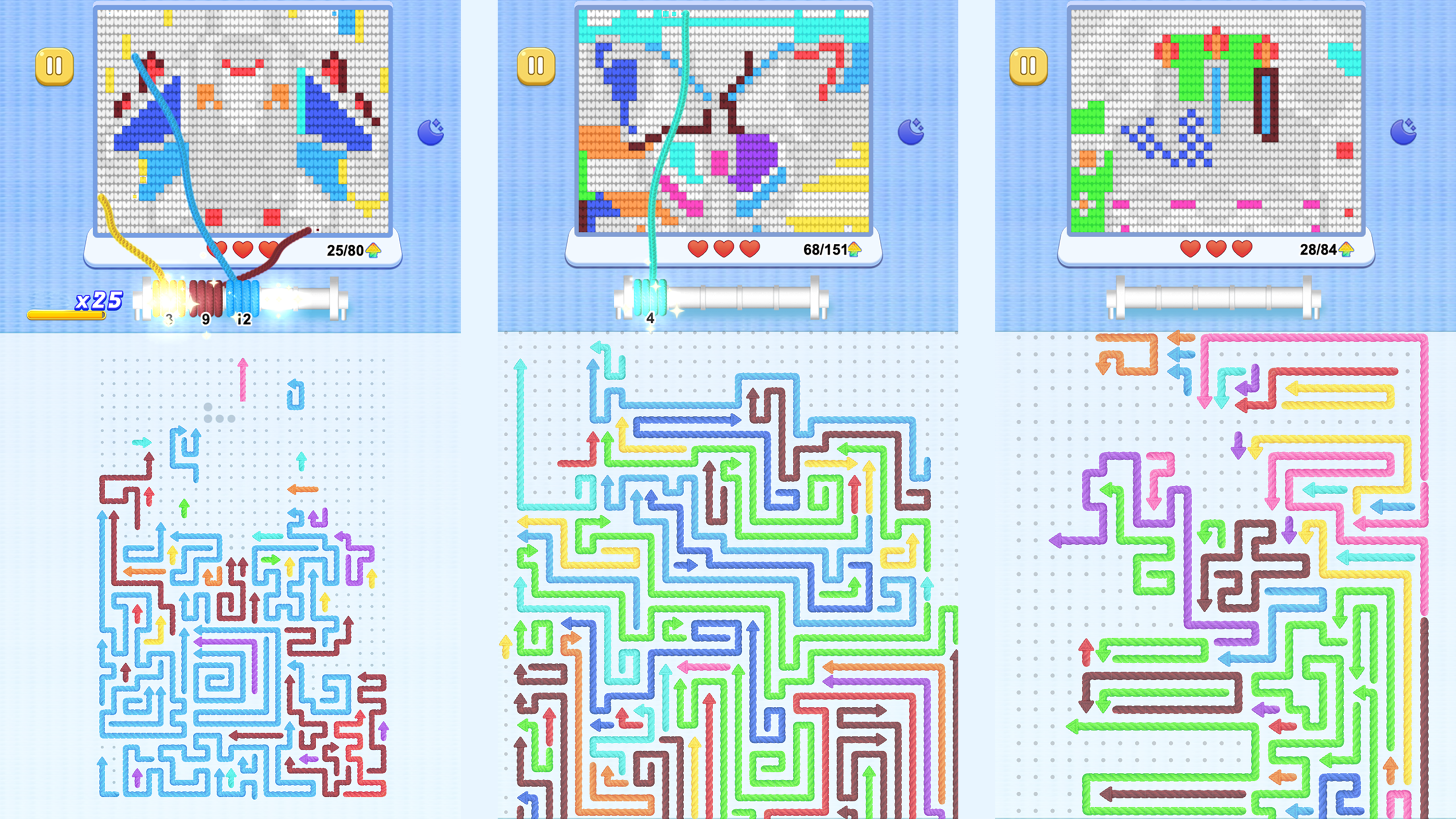 Remove Arrows: Yarn Weaving — screenshot 2