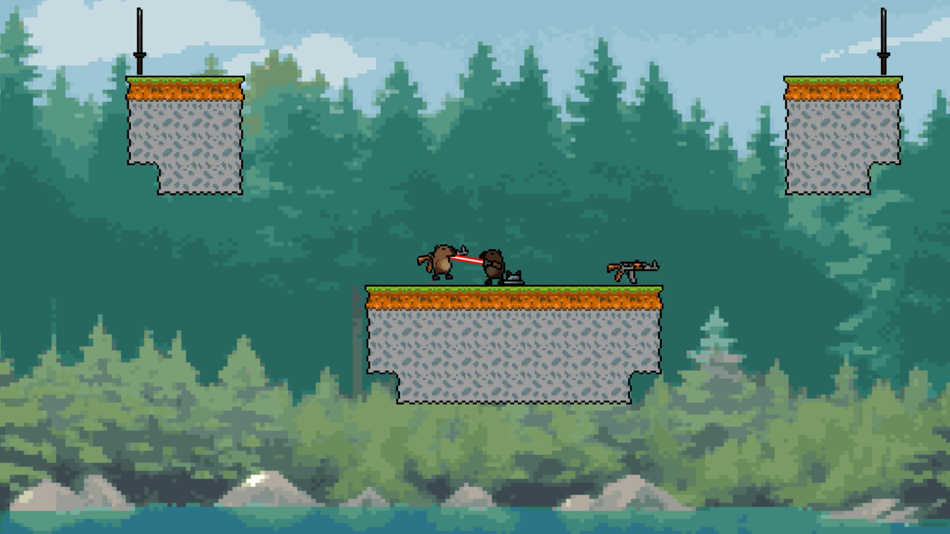 Capybaras with Guns 2. A Game for Two Players screenshot