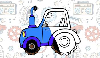 Juego de colorear coches para niños