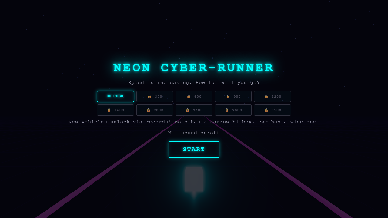 Neon Cyber-Runner — screenshot 1