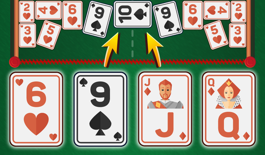 Shoot and merge cards. Jack-Queen-King!