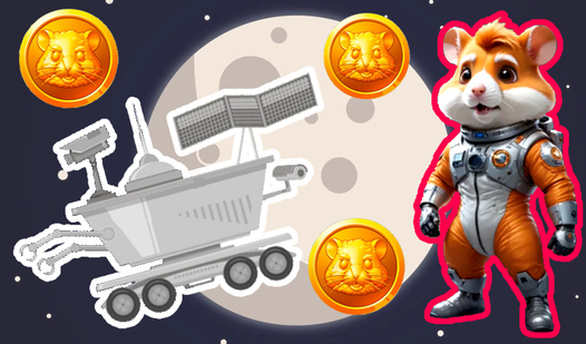 Hamster Combat mission on the moon