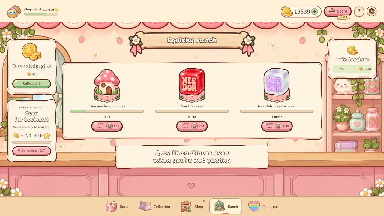 ASMR Store. Sell the squishes, open boxes! — screenshot 5