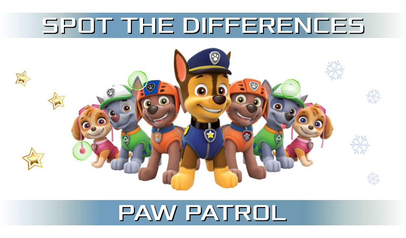 Spot the differences: PAW PATROL game cover