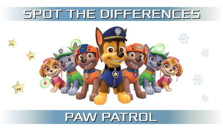 Spot the differences: PAW PATROL