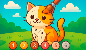 Coloring by Numbers. Pixel World