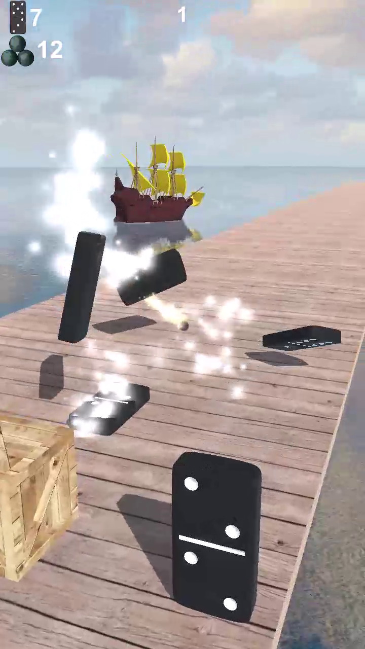 A gun. Domino destruction. screenshot 5