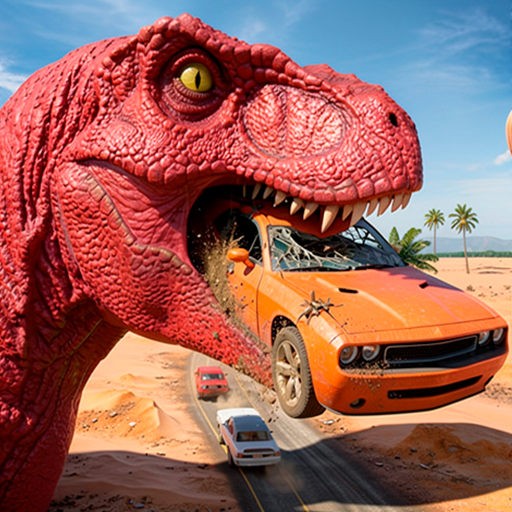 Race with dinosaurs icon