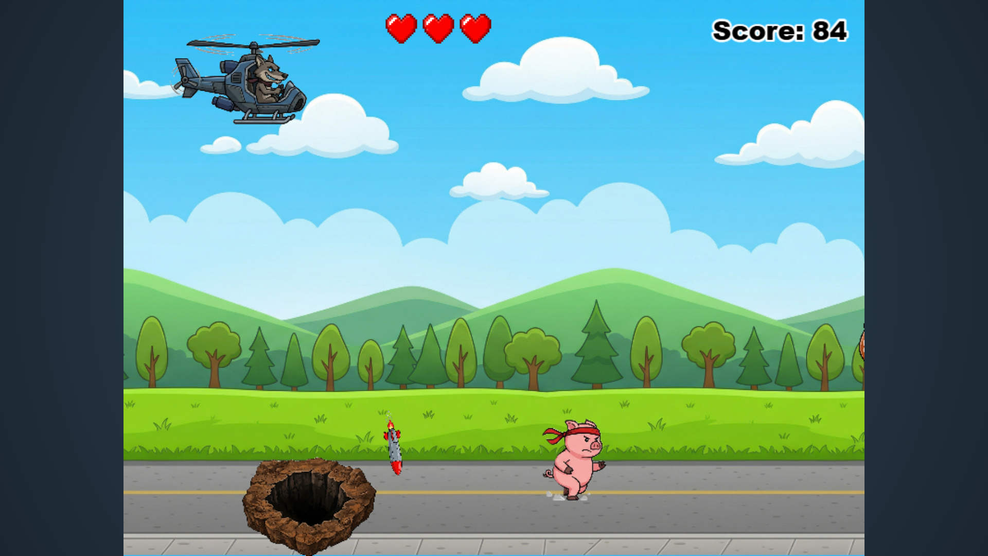 Rambo Pig: Survival — screenshot 1