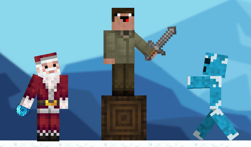 Noob and Pro save Santa game cover
