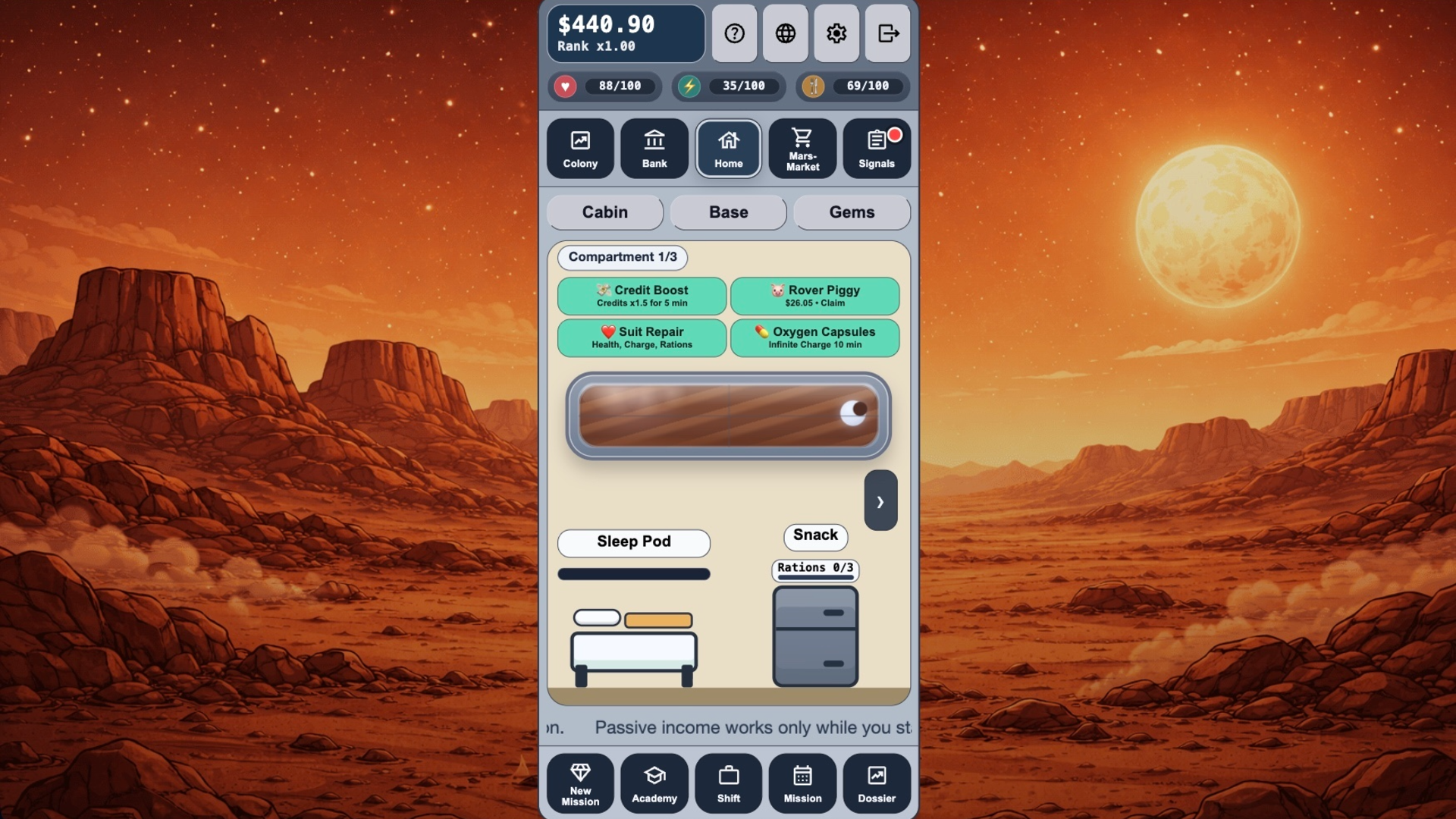 Tycoon Survive on Mars: Build an Empire screenshot