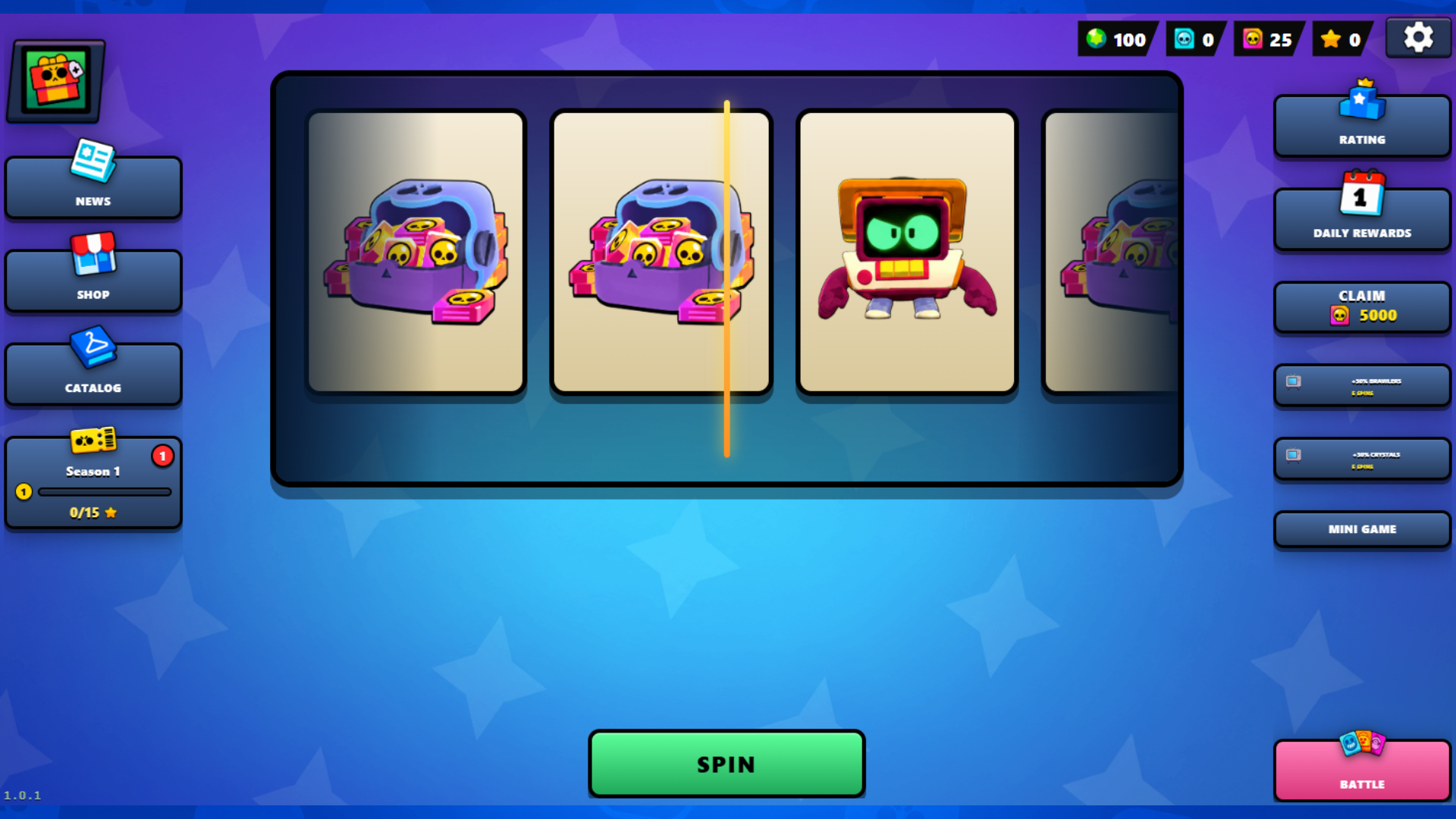 Brawel battle cards — screenshot 1