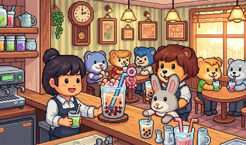 Боб-кафе для зверей. Мастер бабл-чая.