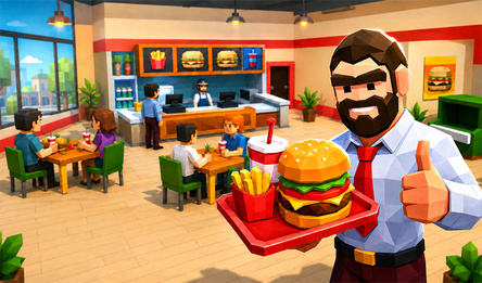 Burger Restaurant Tycoon: Cooking & Management