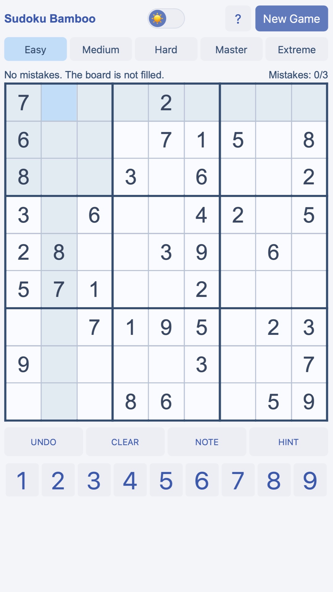 Sudoku Bamboo screenshot 3