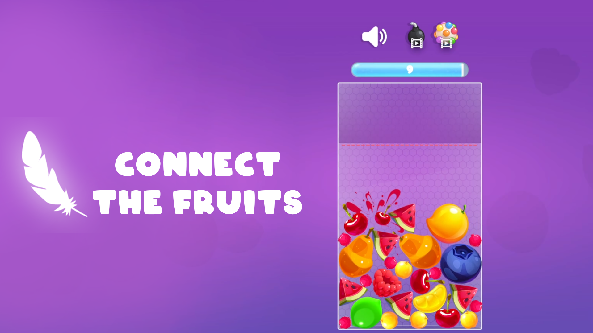 Connect the jelly fruits: Stack the Grapes! screenshot