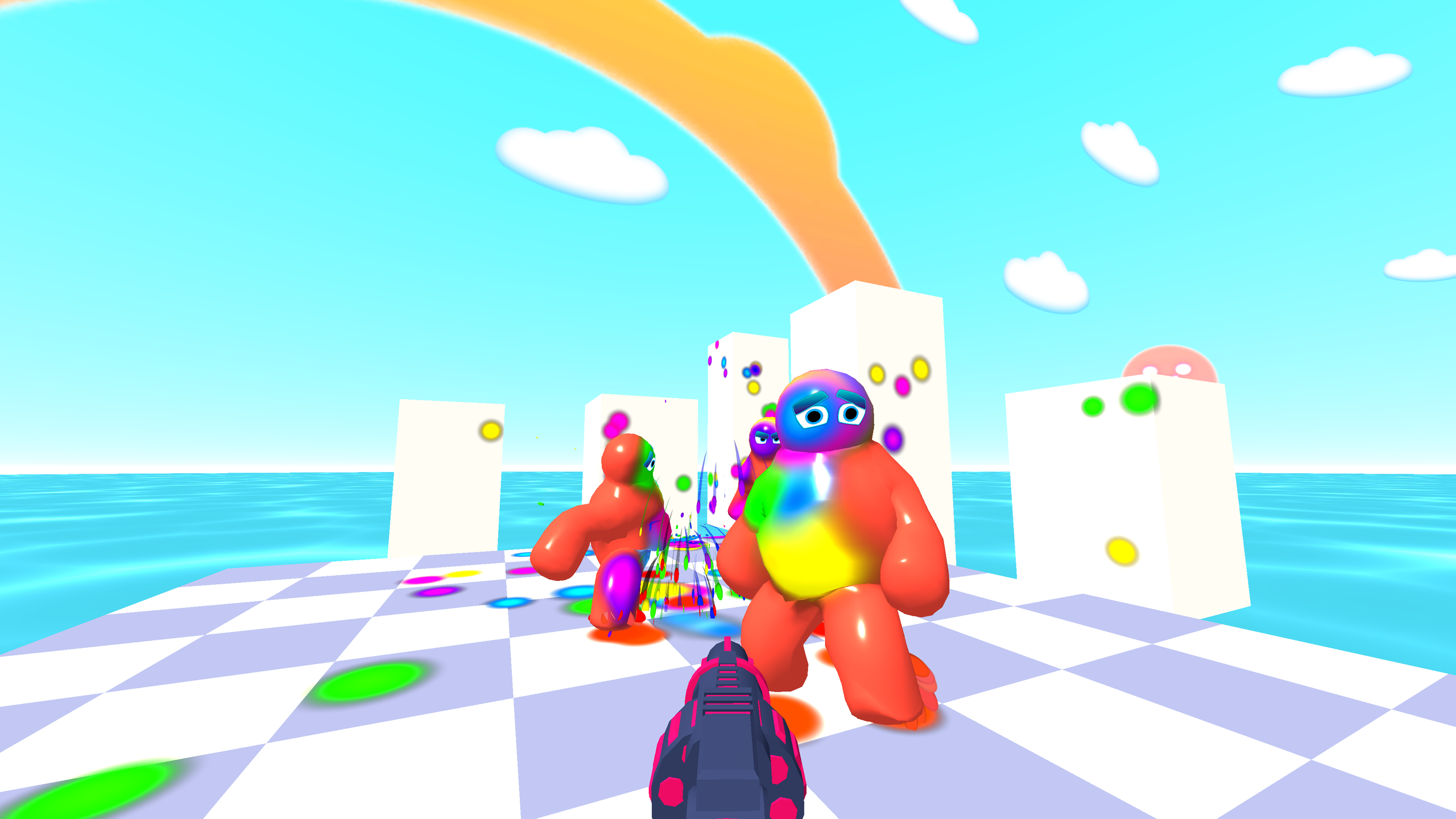 Gun and Paint: Jelly Shooter 3D screenshot