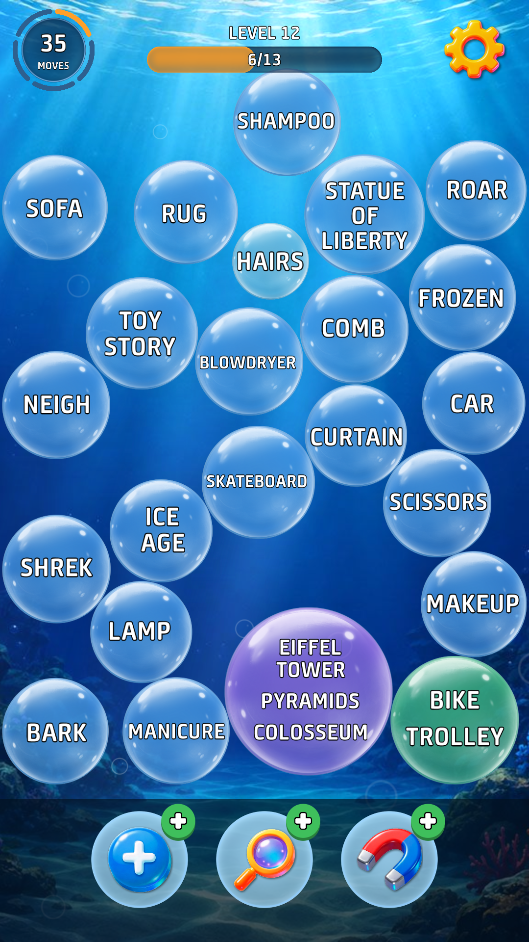 Bubble words: association screenshot 3