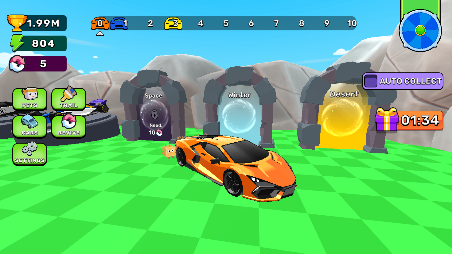 Obby: Drive your car as far as possible screenshot