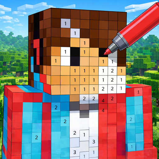 Mine Blogger: Pixel Color by Number icon