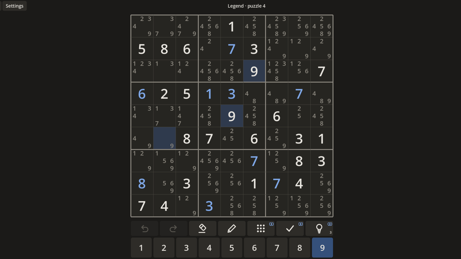 Hard Sudoku — screenshot 1