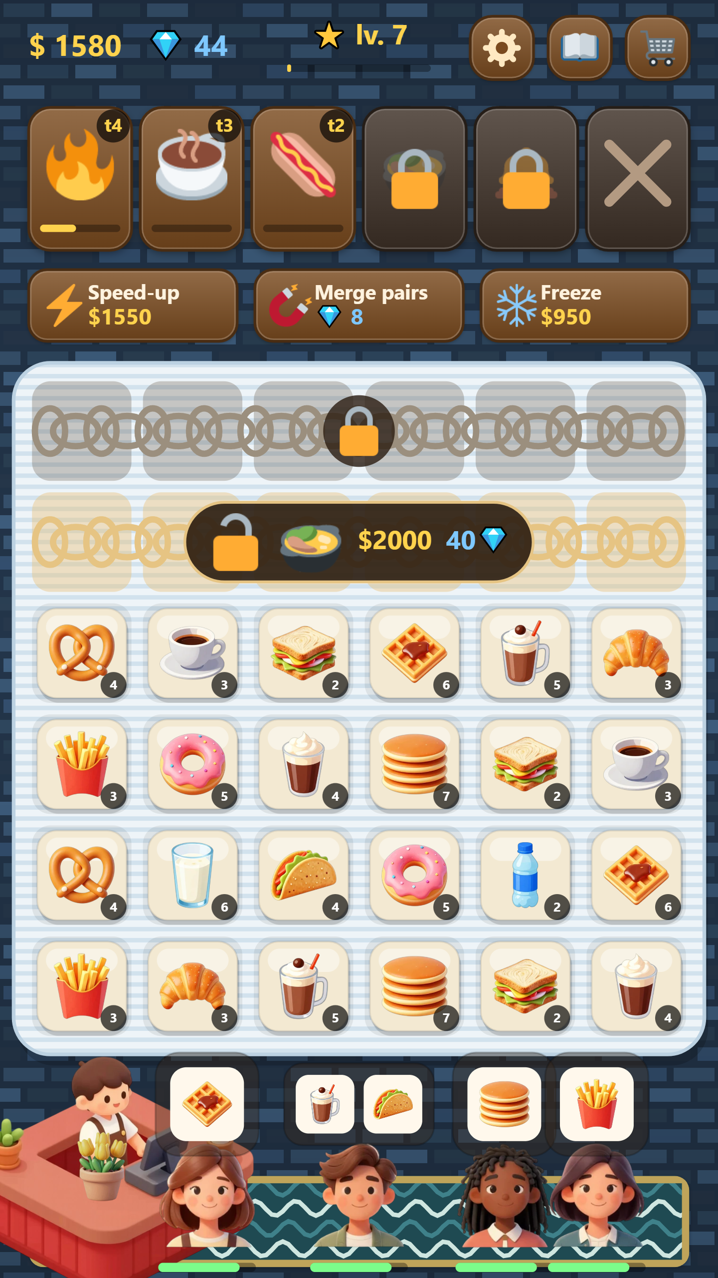 Merge Cafe: Customers are waiting! screenshot 9