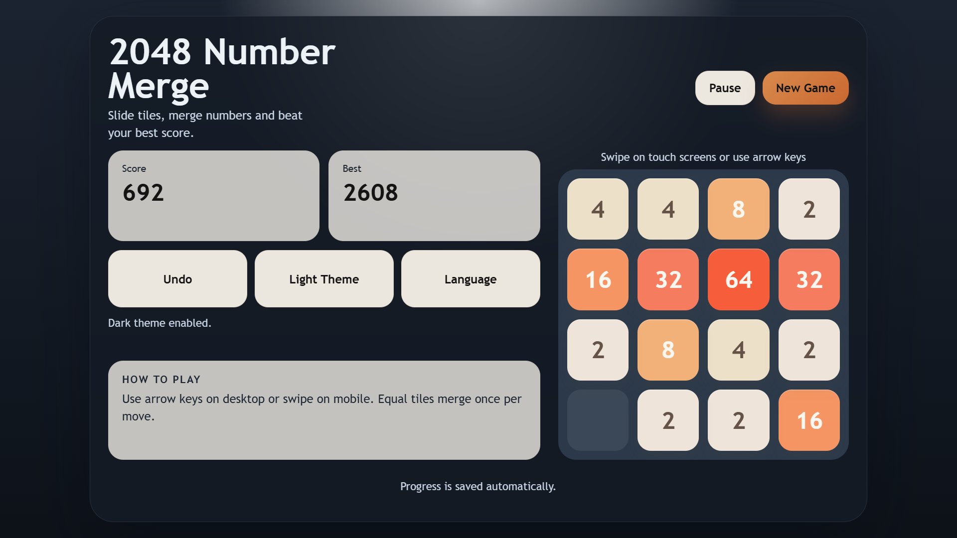 2048 Number Merge — screenshot 1