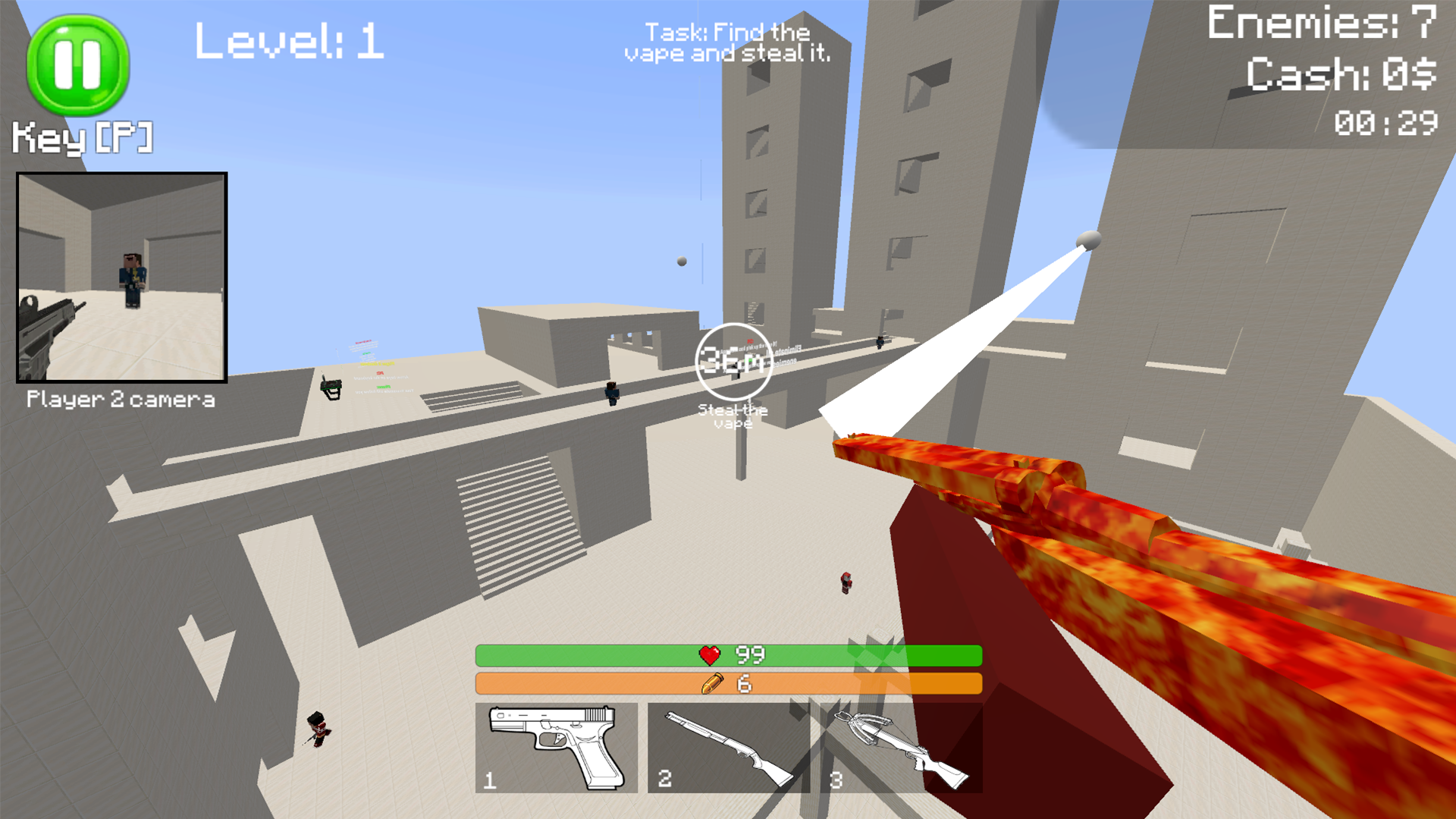 Block - Vape on the Web: 2 Players screenshot