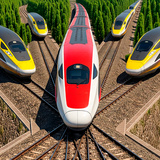 Trains in traffic jam