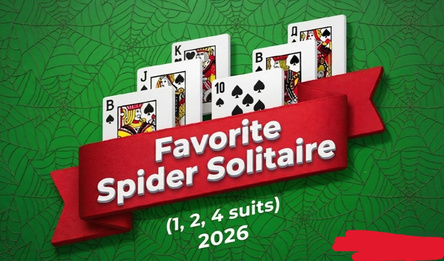 Favorite Spider Solitaire (1, 2, 4 suits) 2026