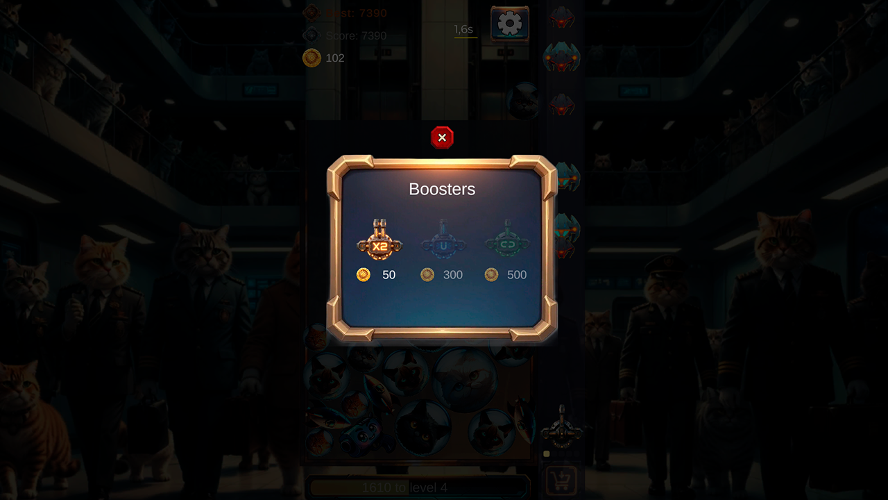 Merge Cosmocats - Defend the Tower — screenshot 2