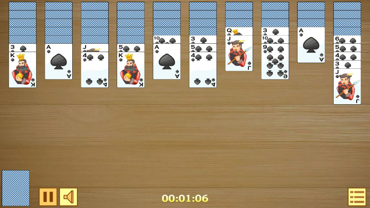 Spider Solitaire on Cards screenshot