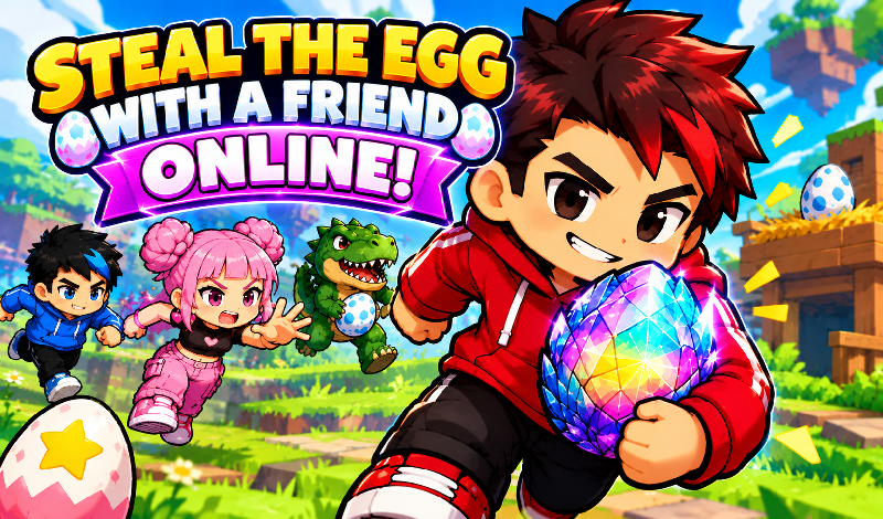 Steal the egg with a friend online! game cover