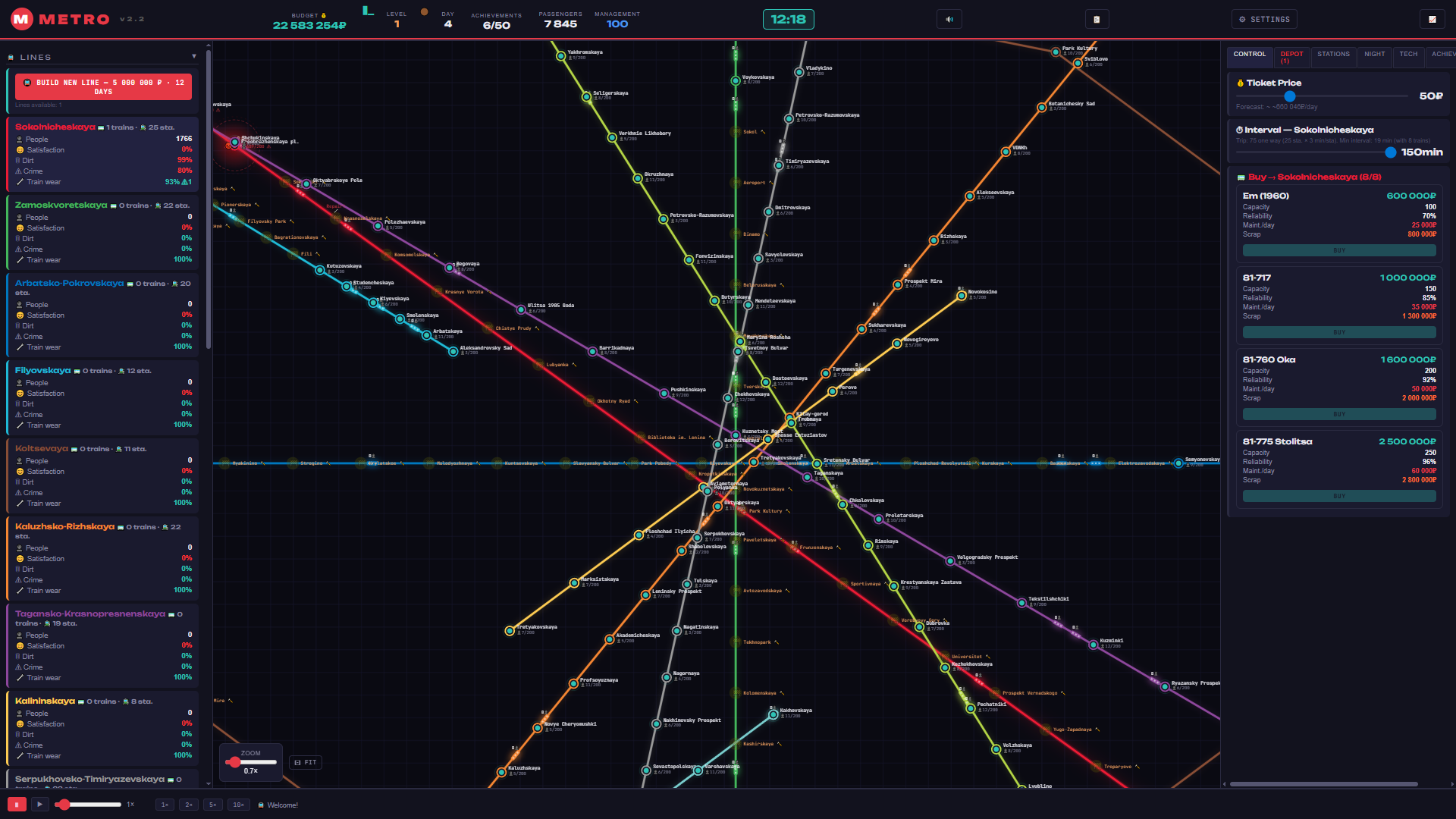 Metro. Manage the Underground. — screenshot 3