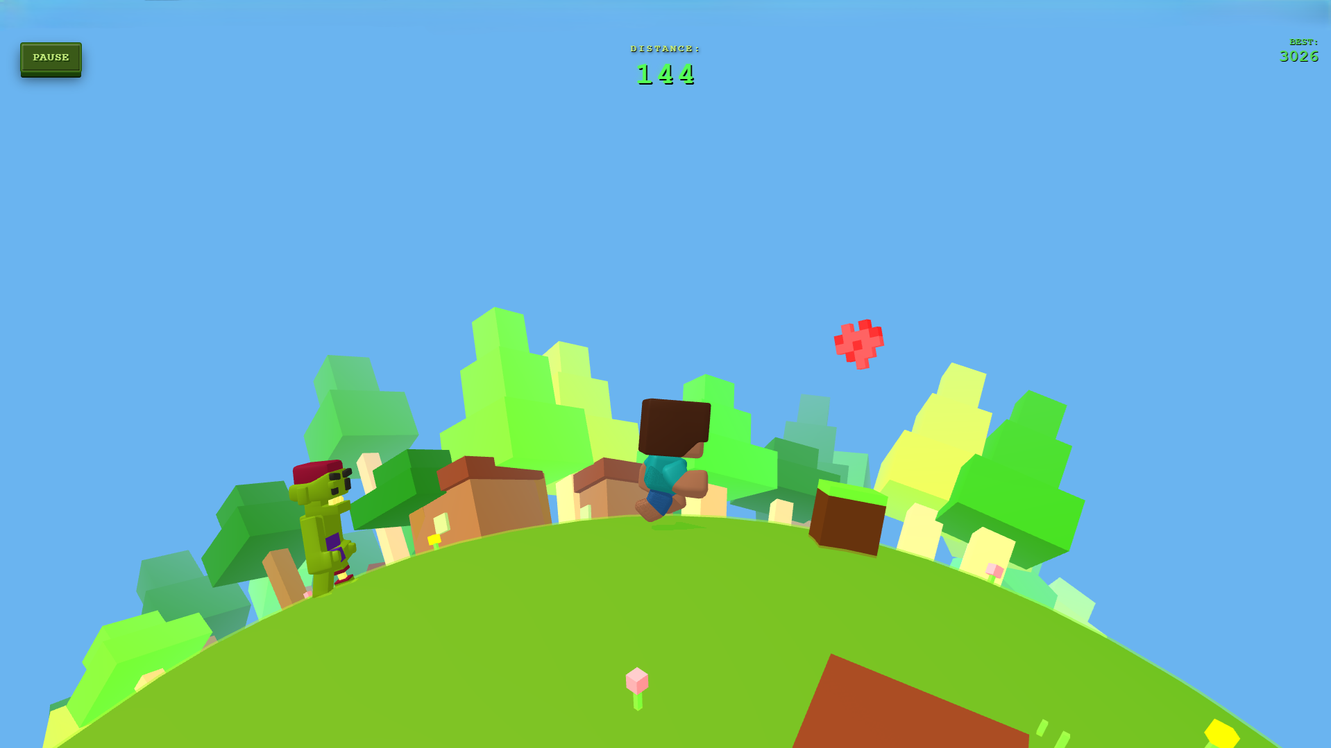 Blocky Mine Runner — screenshot 1