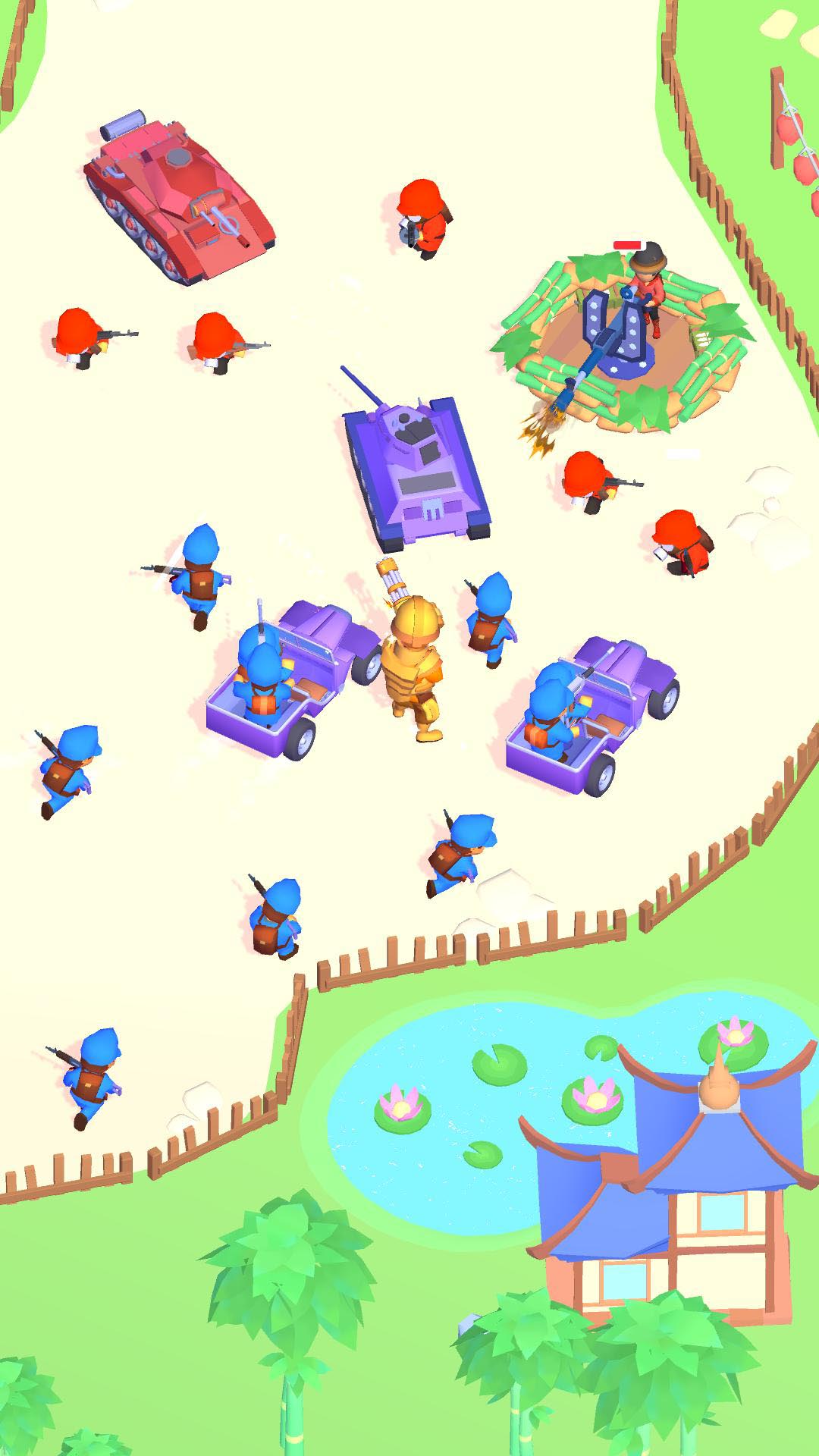 Little Commander: Red vs Blue screenshot 12