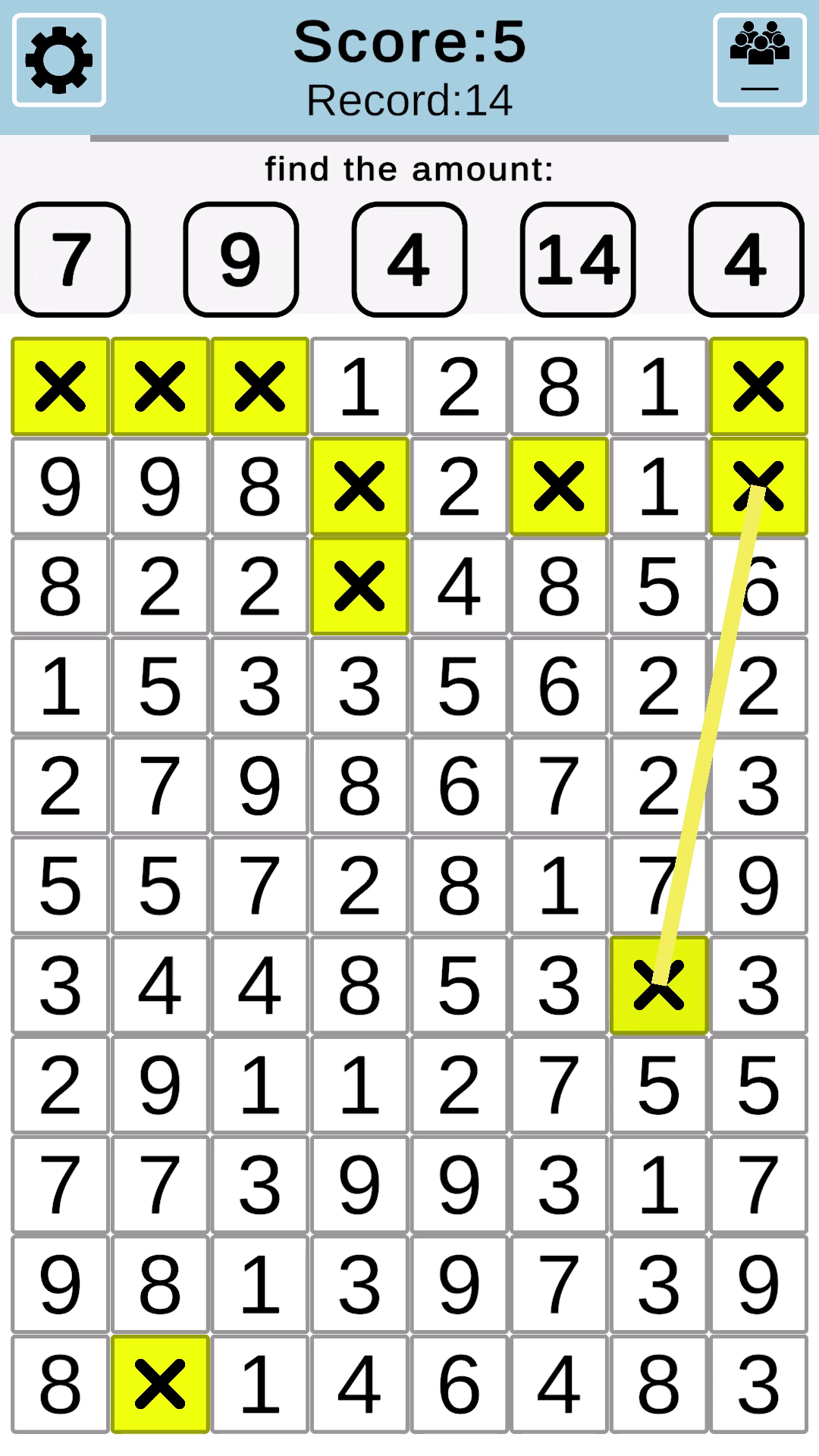 Sum numbers: find a pair for the sum screenshot 6