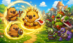 Capybaras vs Zombies: Merge