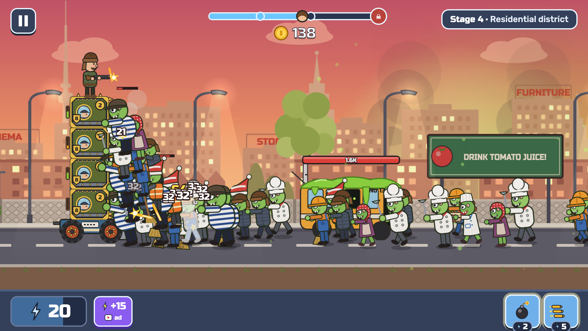 Uncle Vasya: Zombies in the Yard screenshot 1
