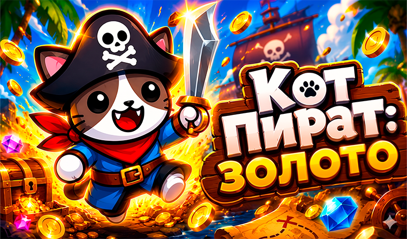 Кот пират: Золото game cover