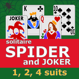 Spider and Joker Solitaire (1, 2, 4 suits)