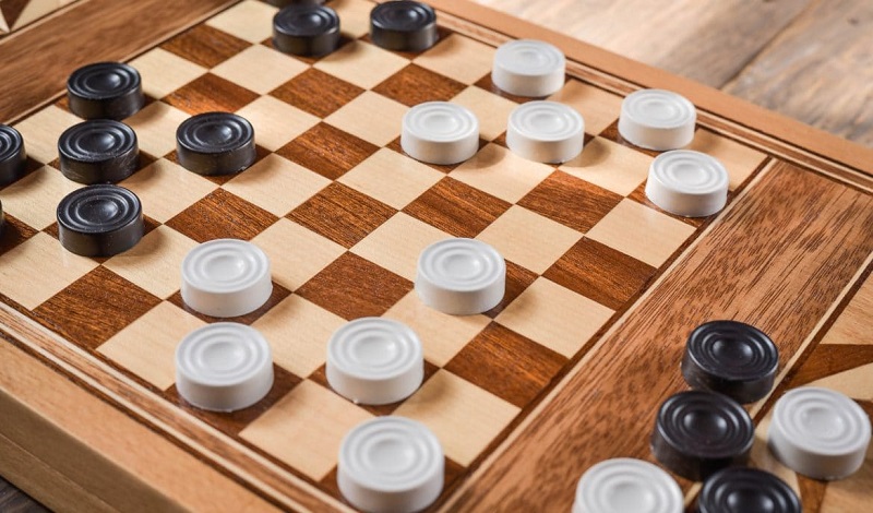 Checkers two player game cover