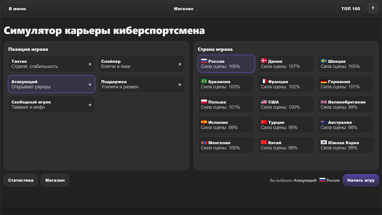 Симулятор карьеры киберспортсмена — screenshot 1